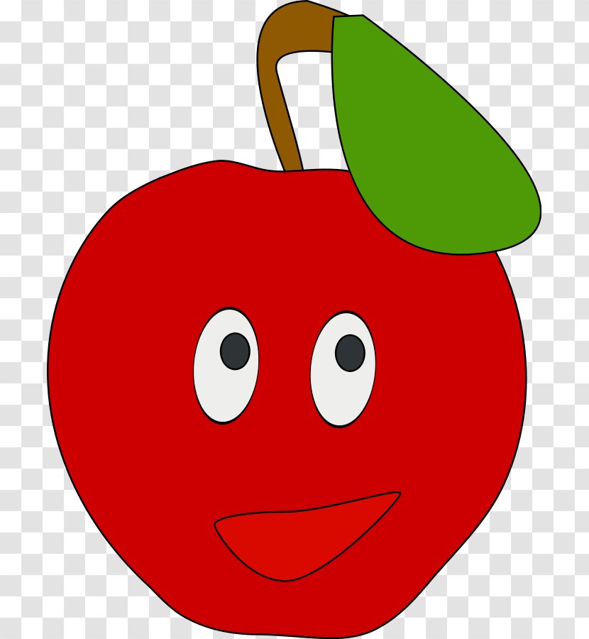 Apple Free Content Clip Art - Smile - Red Cliparts Transparent PNG