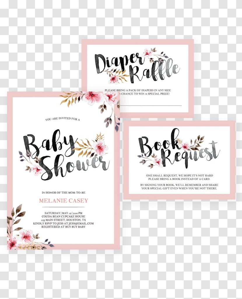 Wedding Invitation Baby Shower Bridal Party Transparent PNG