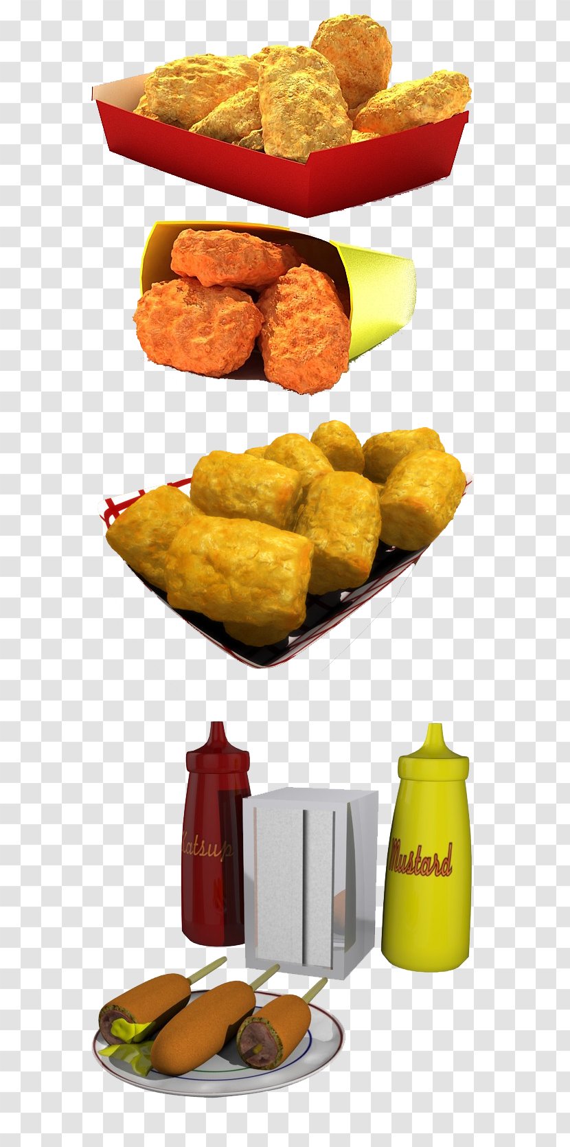 Chicken Nugget Fast Food Fried KFC - Colonial Material Transparent PNG