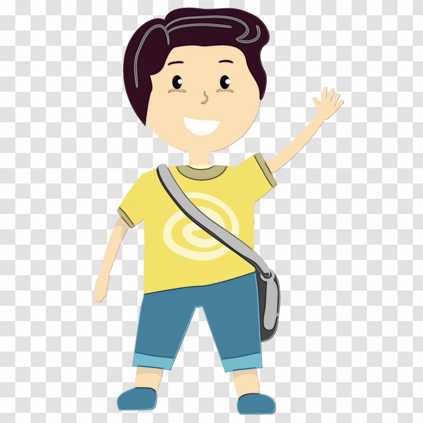 Cartoon Clip Art Child Gesture - Wet Ink Transparent PNG