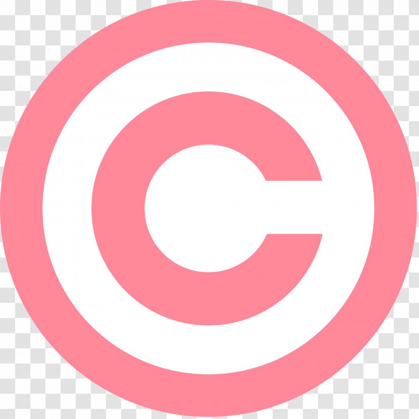 Copyright Symbol Intellectual Property Trademark - Pink Transparent PNG