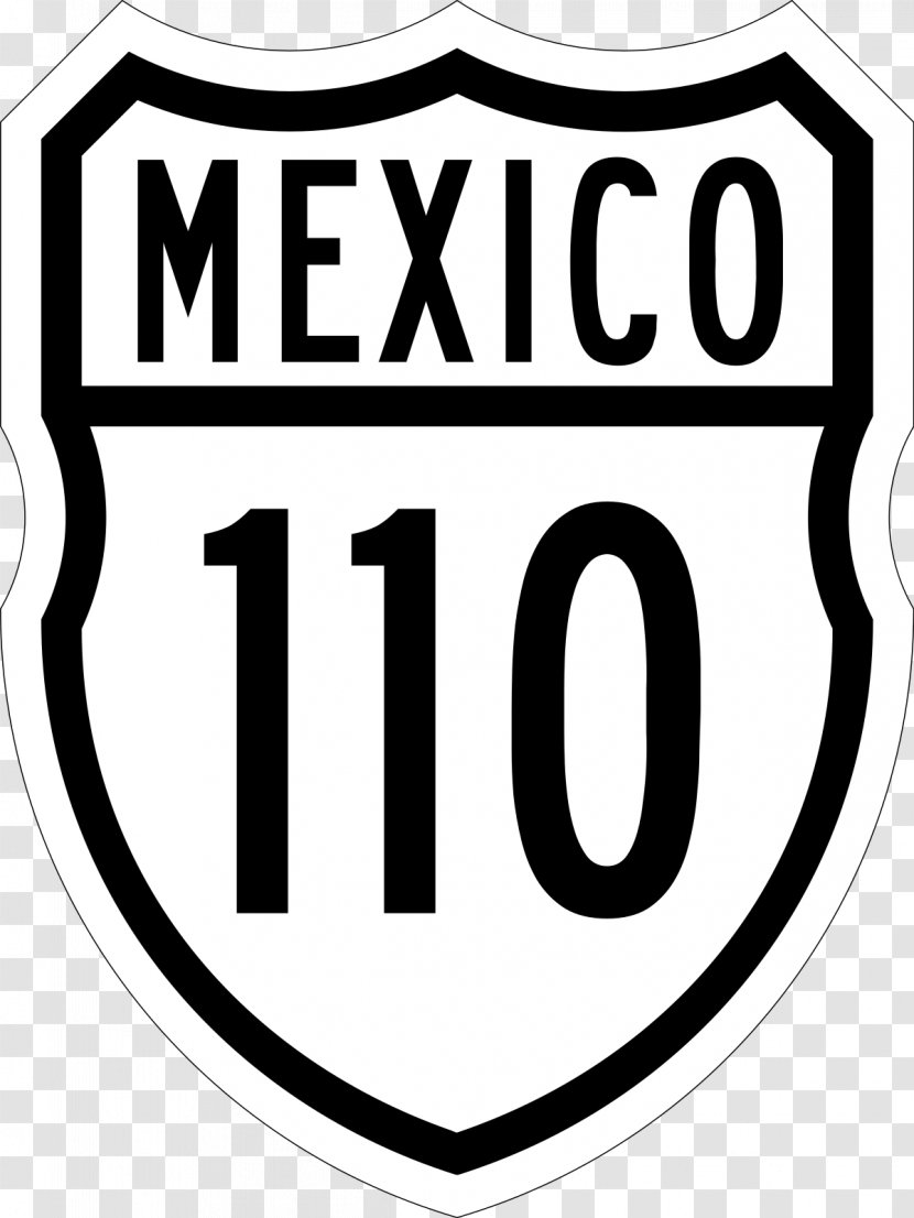 Mexican Federal Highway 45 110 15 Road - Number Transparent PNG