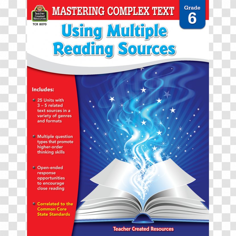 Mastering Complex Text Using Multiple Reading Sources Grd 4 Sources, Grade 3 2 Comprehension - Education - Teacher Transparent PNG