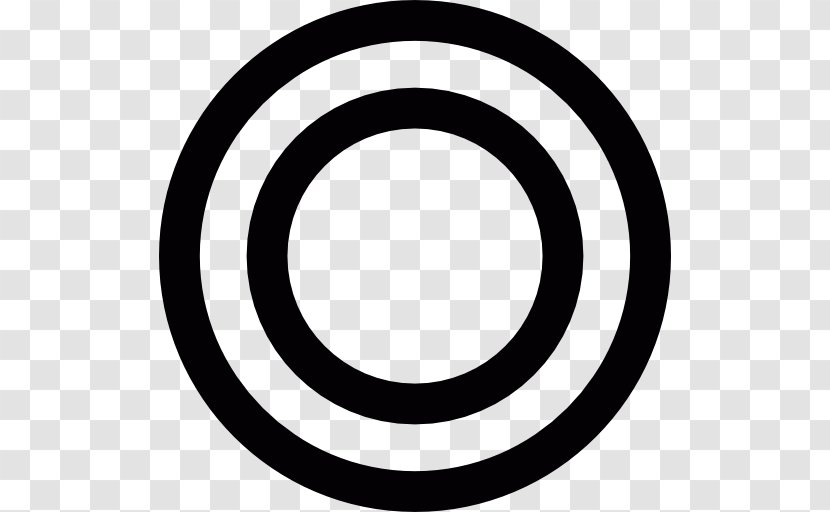 Circle Point Rim White Clip Art - Symbol - Concentric Circles Transparent PNG