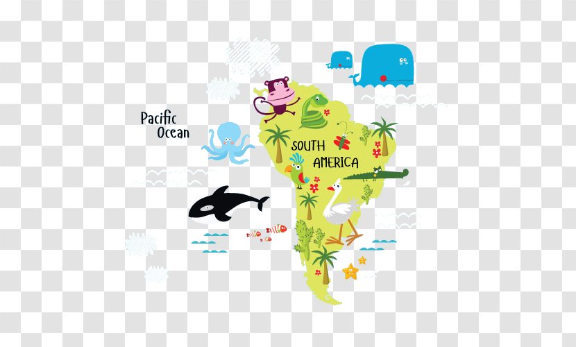 South America Stock Illustration - Text - Animals Transparent PNG