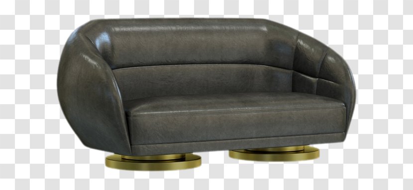 Couch Leather - Black Sofa Transparent PNG