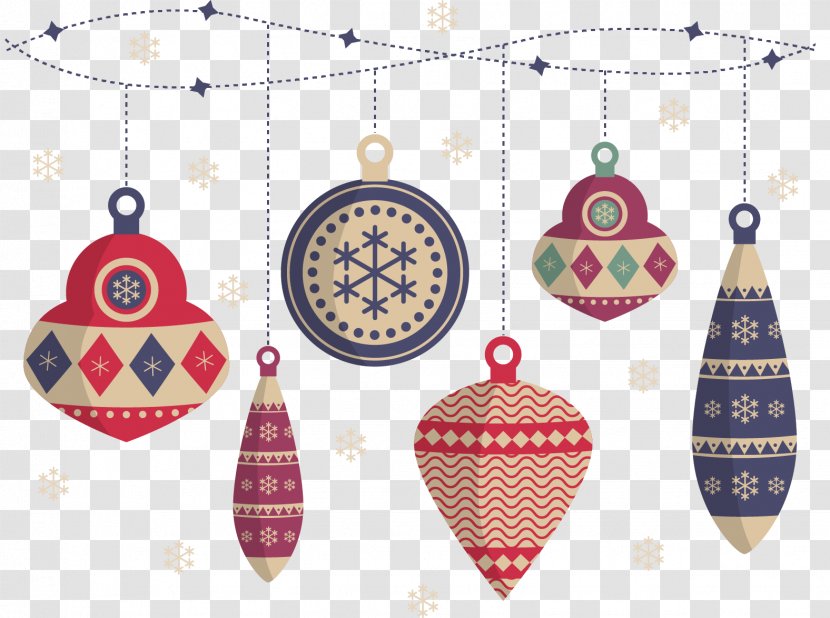 Rudolph Santa Claus Christmas Ornament - Bolas - Vector Hand-painted Ornaments Balls Transparent PNG