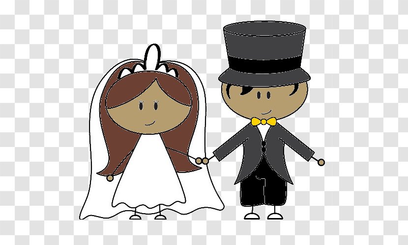 Marriage Engagement Drawing Couple - Wedding Dress - Noivos Transparent PNG