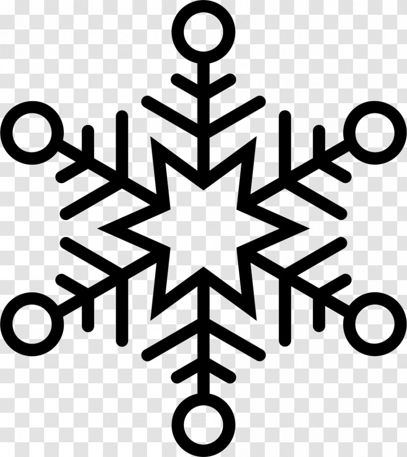 Snowflake Outline Clip Art - Shape Transparent PNG