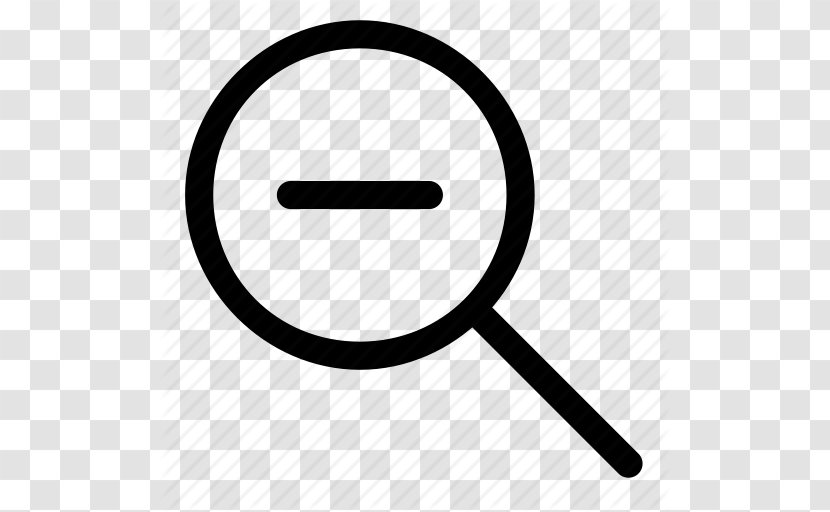 Magnifying Glass Iconfinder Clip Art - Simple Zoom Out Transparent PNG