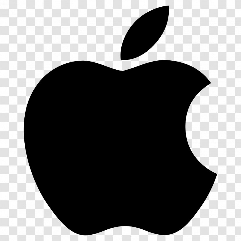 Apple Logo Company Clip Art - Monochrome Transparent PNG