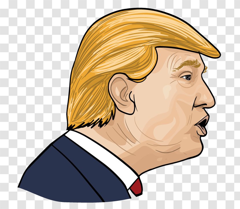 Cartoon - Nose - Donald Trump Transparent PNG