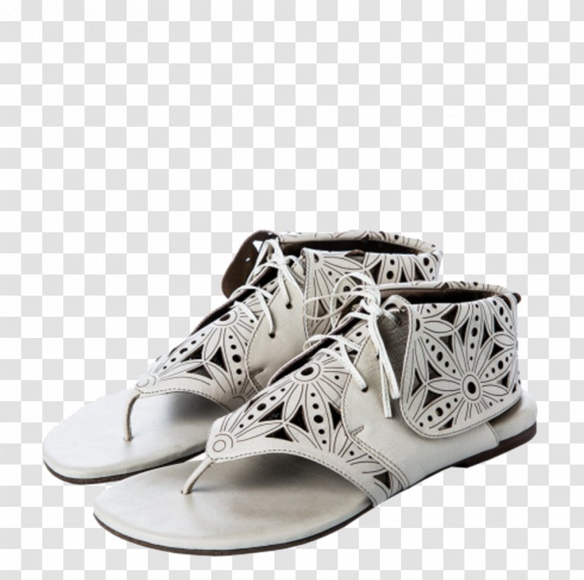 Laser Cutting - Flower - Flor Leather Sandals Transparent PNG