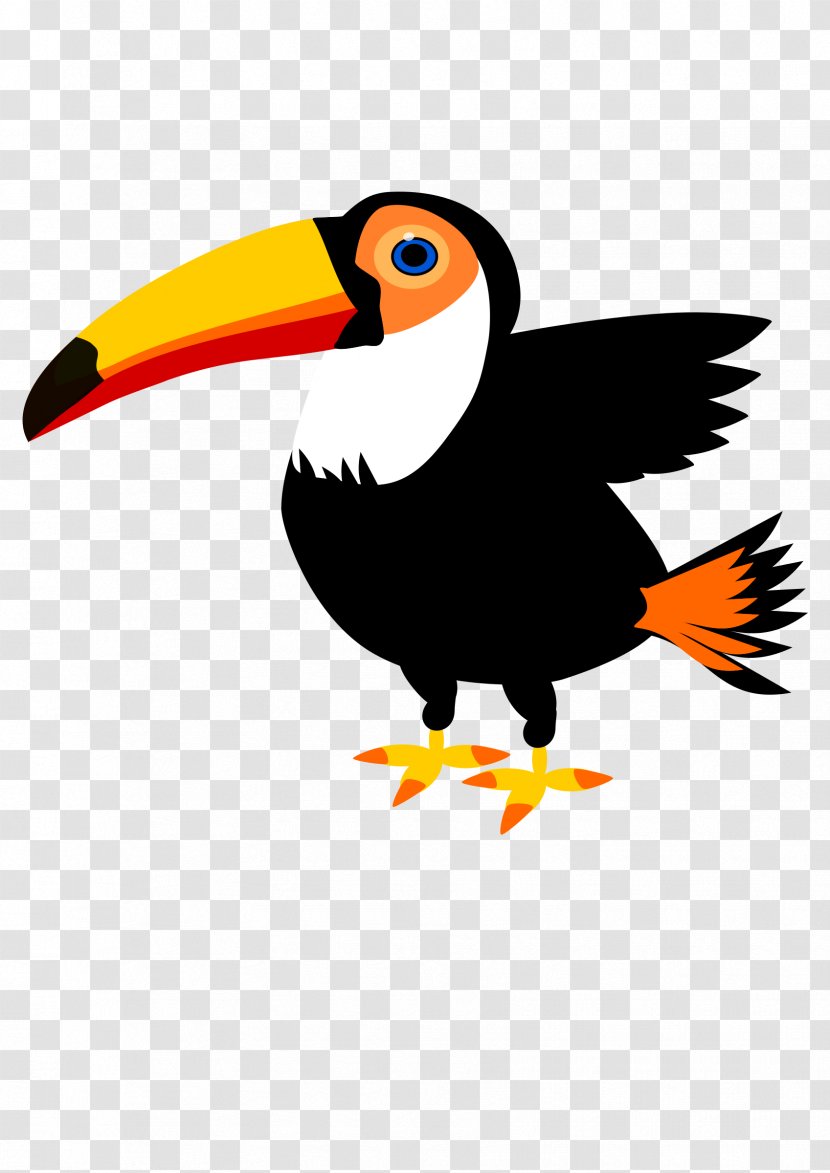 Toucan Bird Clip Art - Wing - Flock Of Birds Transparent PNG