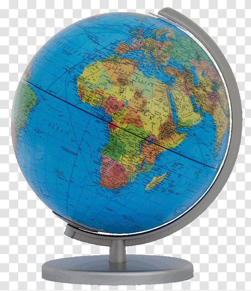 Globe World Earth Map Interior Design - Sphere Planet Transparent PNG