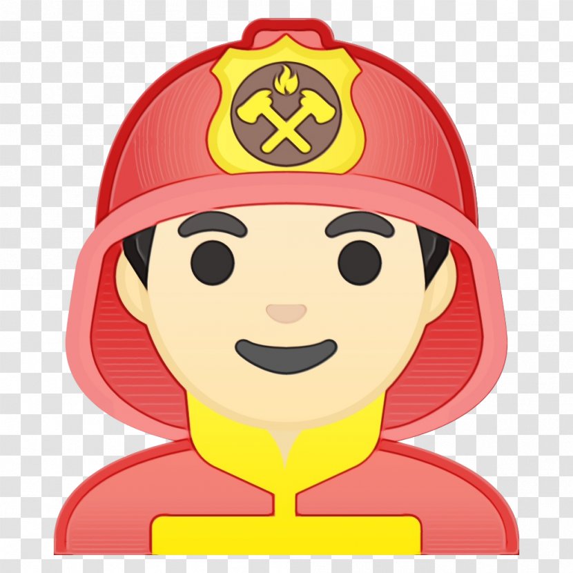 Fire Emoji - Yellow - Headgear Cap Transparent PNG