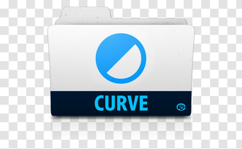 Blue Brand Multimedia Font - Plugin - Curve Folder Transparent PNG