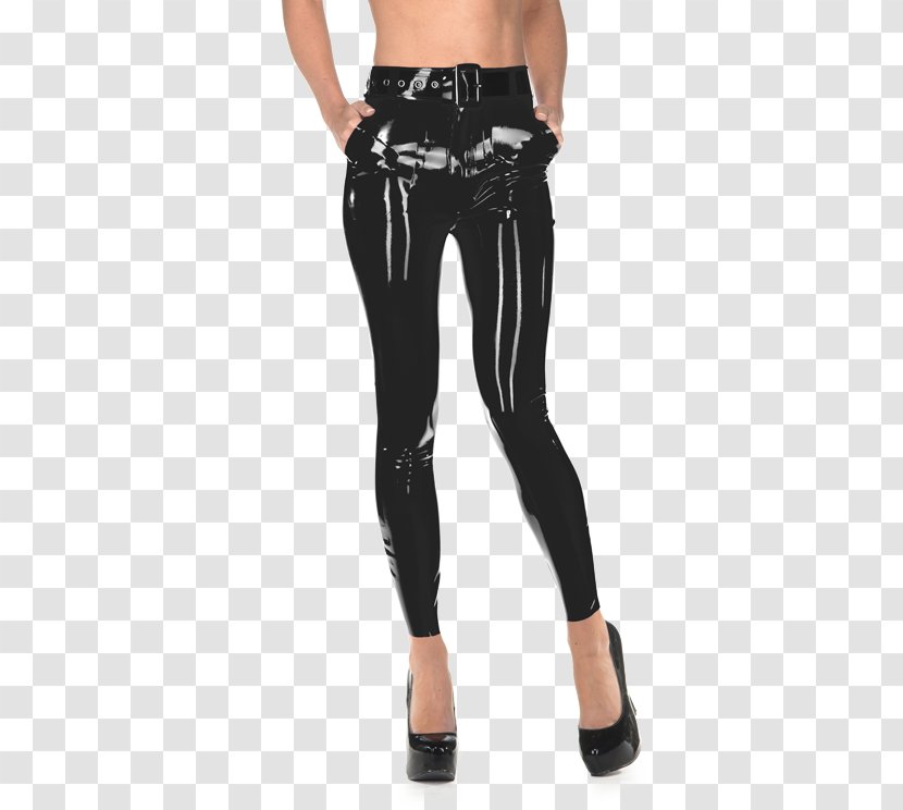 Jeans Waist Leggings Jeggings Tights - Silhouette Transparent PNG