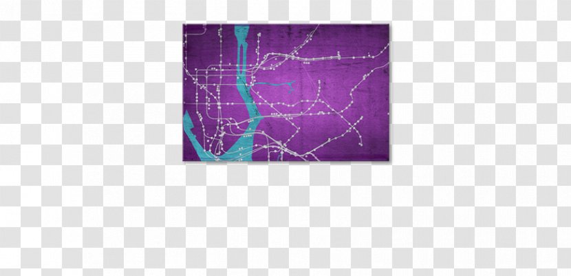 New York City Brand Rectangle Font Centimeter - Purple - Poster Transparent PNG