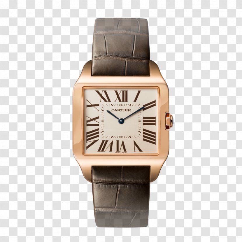 Cartier Santos Dumont Mechanical Watch Jewellery - Louis Transparent PNG