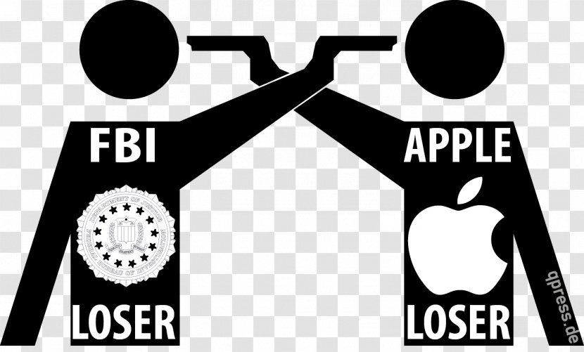 Apple Technology Federal Bureau Of Investigation Logo Veräppeln - Monochrome Transparent PNG