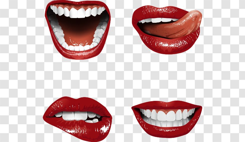 Clip Art Mouth Vector Graphics - Jaw - Biting Lips Transparent PNG