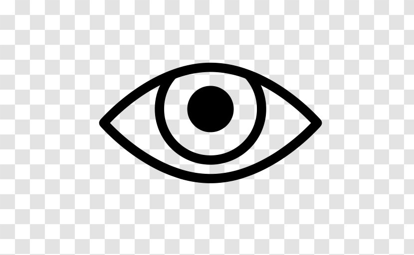 Eye Symbol - Blackandwhite Oval Transparent PNG