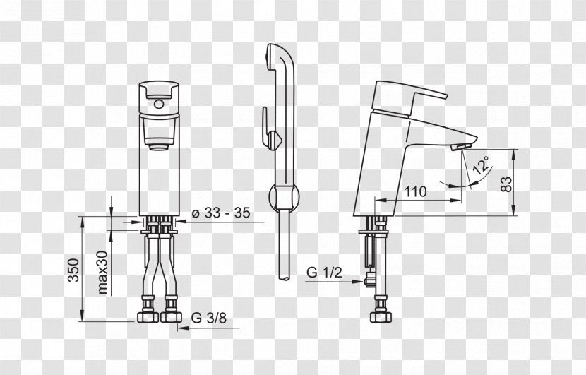 Bateria Umywalkowa Bidetta Oras Cubista 2808F Drawing Hansgrohe Metropol E Basin Mixer Small Chrome HG14072000 Cubism - Hardware Accessory - Fête Des Mères Transparent PNG