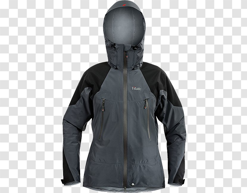 Hoodie Jacket The North Face Gore-Tex Clothing - Black Denim Transparent PNG