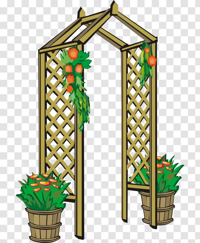 Trellis Garden Gazebo Clip Art - GARDEN Arch Transparent PNG