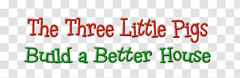 Logo Puppetry Theatre Brand Font - Three Little Pigs House Transparent PNG
