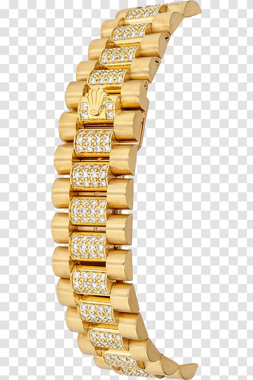 Rolex Datejust Gold Bling-bling Diamond - Men's Watches Transparent PNG