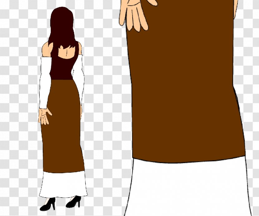 Dress Shoulder Animated Cartoon - Silhouette Transparent PNG