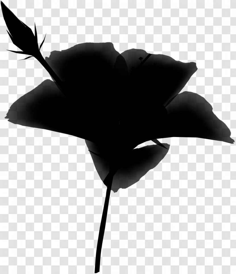 Rose Silhouette Leaf Family M Invest D.o.o. Black - Plant Transparent PNG