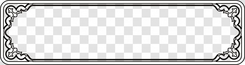 Black - White - Cartoon Cute Frame Transparent PNG