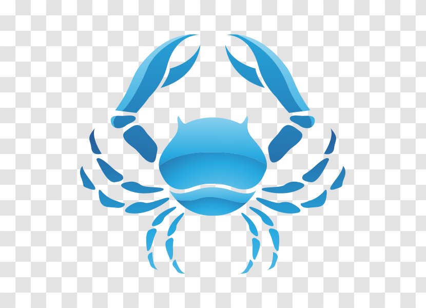Chesapeake Blue Crab Cancer Astrological Sign Logo Transparent PNG