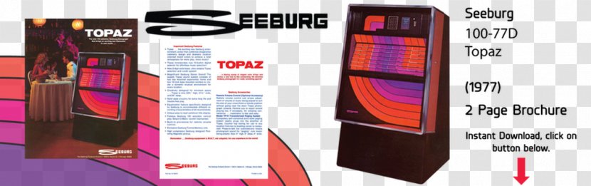 Jukebox Seeburg Corporation Phonograph Product Manuals Automotive Tail & Brake Light - One Page Brochure Transparent PNG