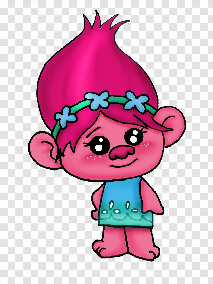 Drawing YouTube Art Trolls - Tree - Poppy Transparent PNG