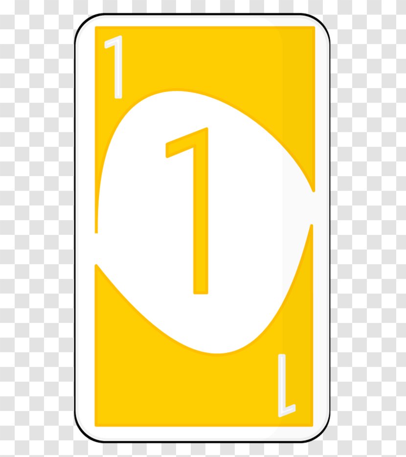 Uno Playing Card Wikia - Signage - Number One Transparent PNG