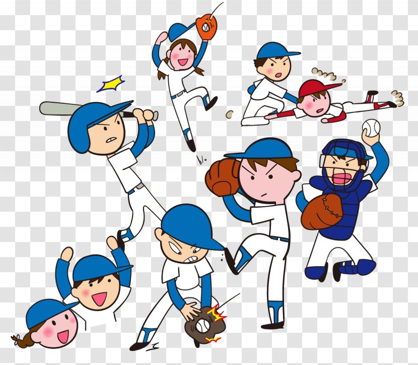 Baseball Catcher Pitcher Illustration Slide - Child Transparent PNG