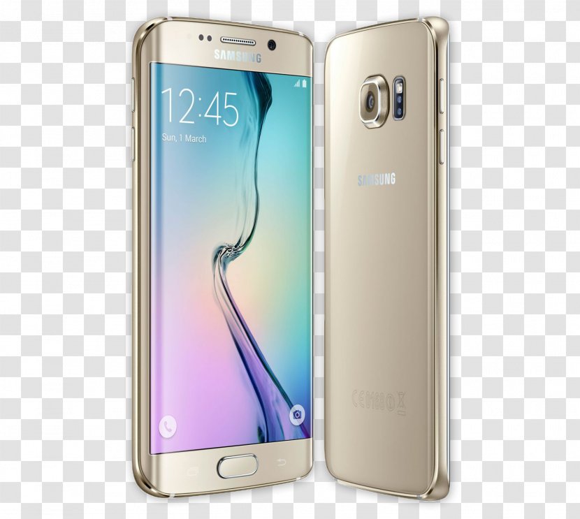 Samsung Galaxy S6 Edge 4G Smartphone Android - Lte Transparent PNG
