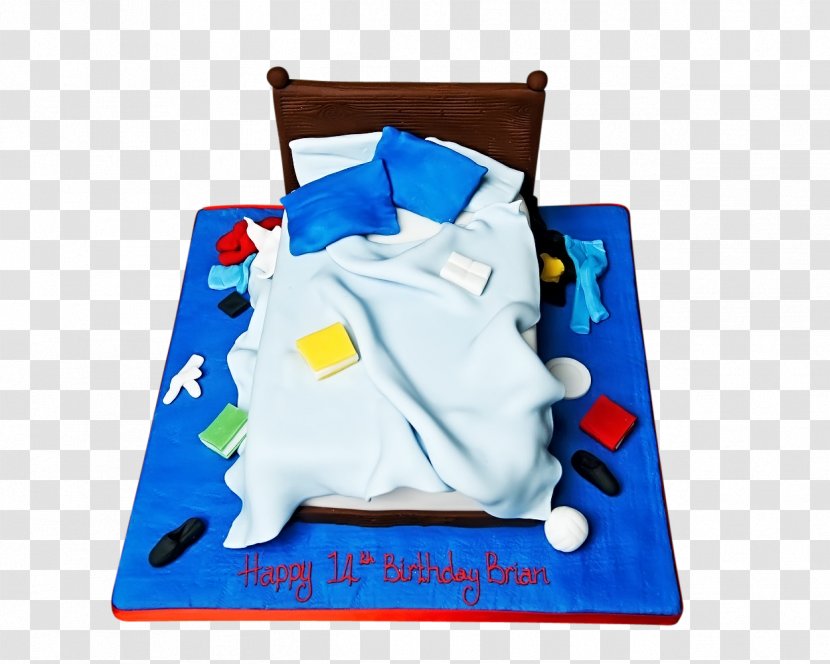 Birthday Cake Fondant Icing Bed - Cartoon Transparent PNG