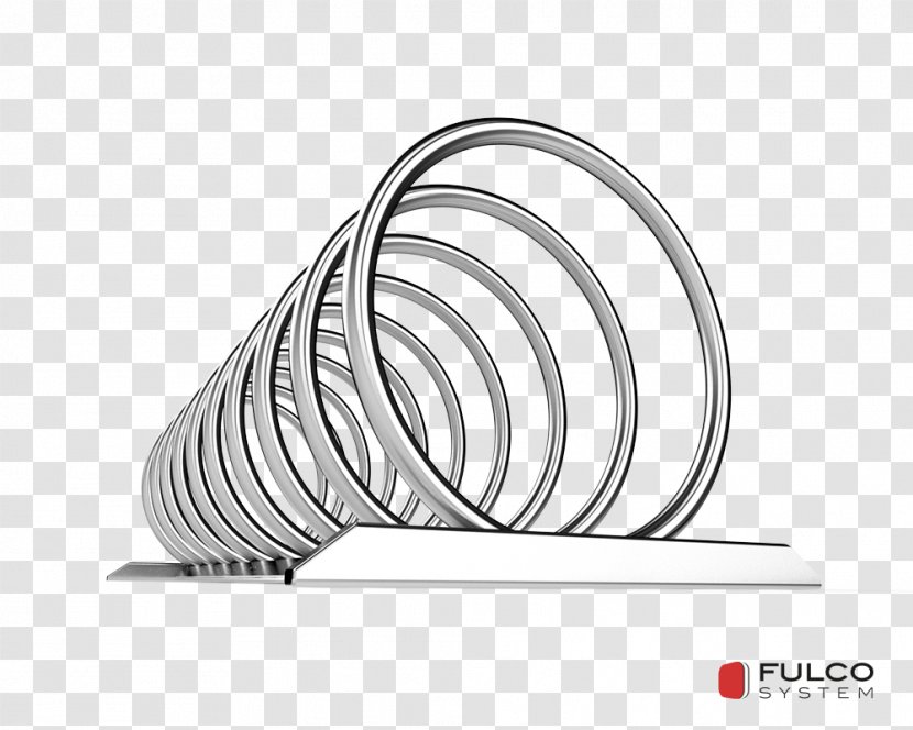 Line Angle - Black And White - Bicycle Rack Transparent PNG