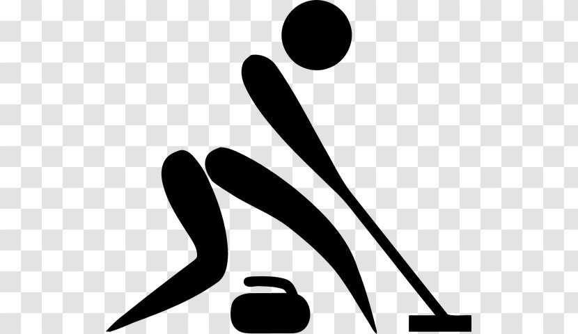Winter Olympic Games Curling Pictogram Clip Art - At The 2018 Transparent PNG