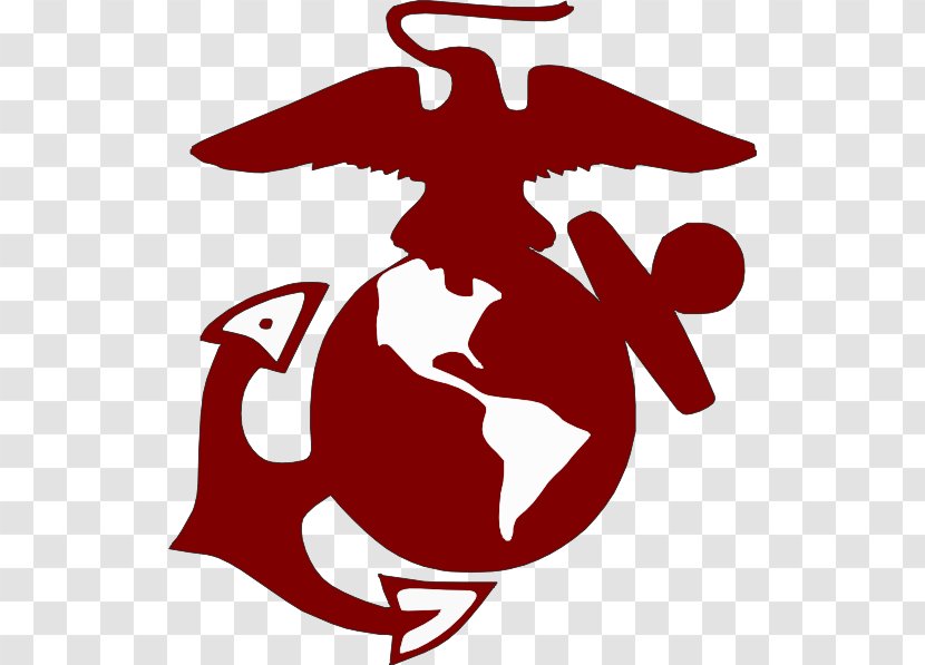 United States Marine Corps Eagle, Globe, And Anchor Marines Logo Clip Art - Black White Transparent PNG