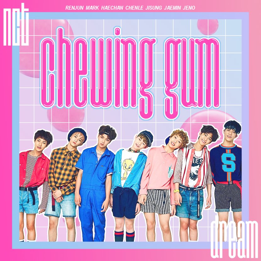 NCT Dream Chewing Gum 127 Korean - Nct Transparent PNG
