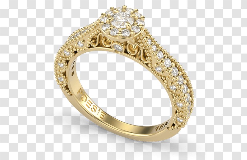 Wedding Ring Diamond Engagement Gold Transparent PNG