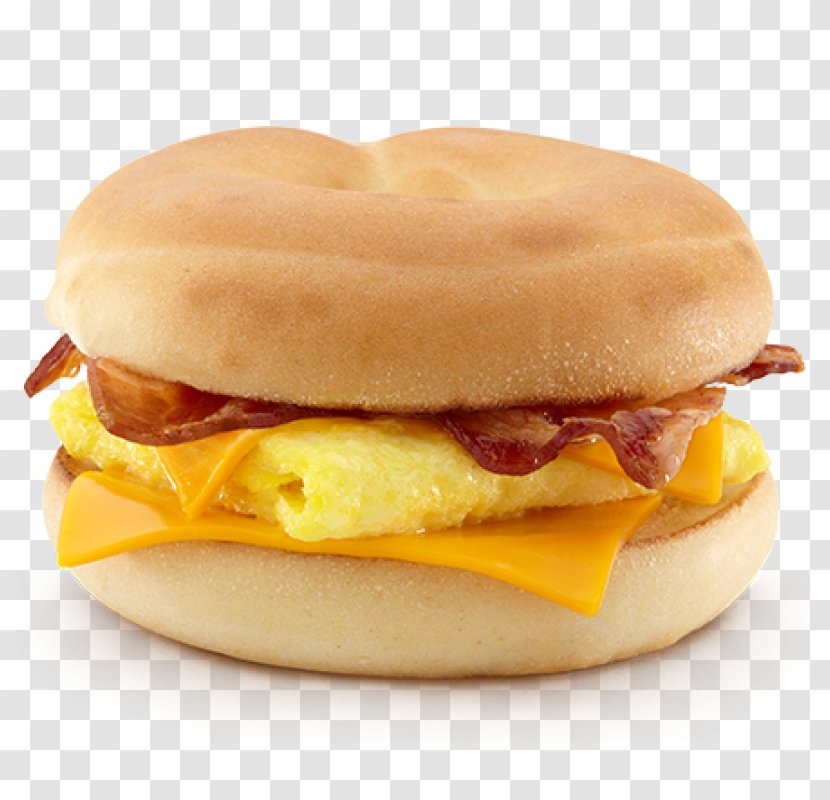 Bagel Bacon, Egg And Cheese Sandwich Breakfast - Buffalo Burger - Roll Transparent PNG