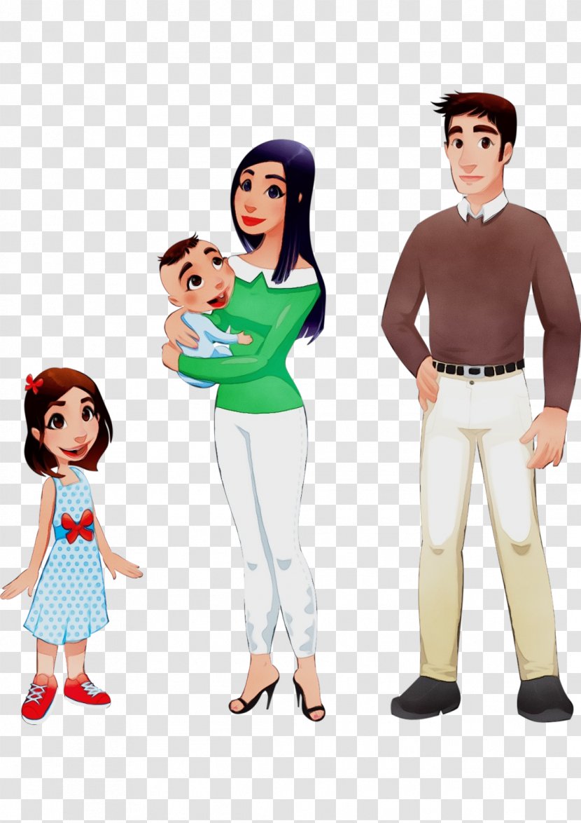Cartoon People Standing Fun Animation - Style - Gesture Fictional Character Transparent PNG