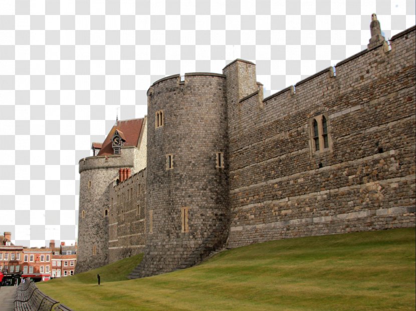 Windsor Castle House Of Building British Royal Family - Historic Site - England Landscape Transparent PNG